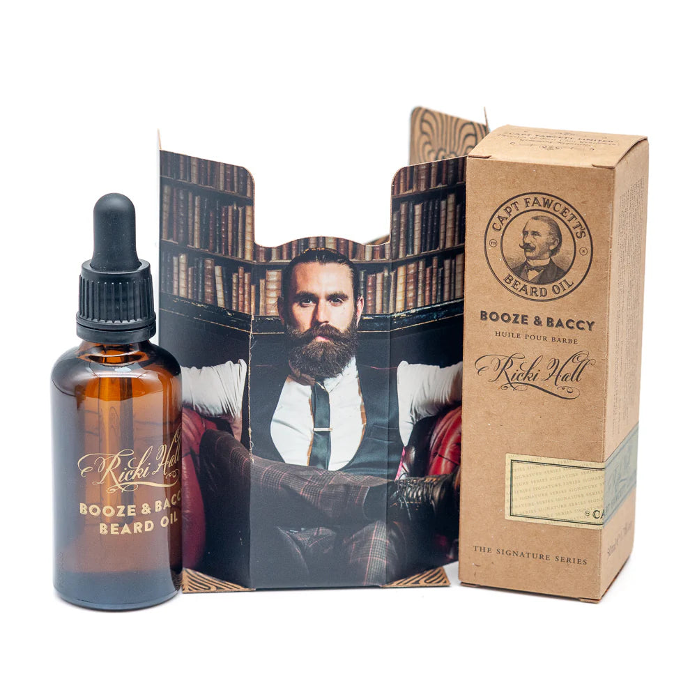 CAPTAIN FAWCETT - BOOZE & BACCY BEARD OIL - 50ML