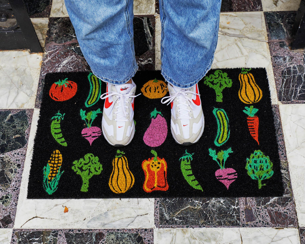 KIP & CO - COIR DOOR MAT - VEGIE PATCH