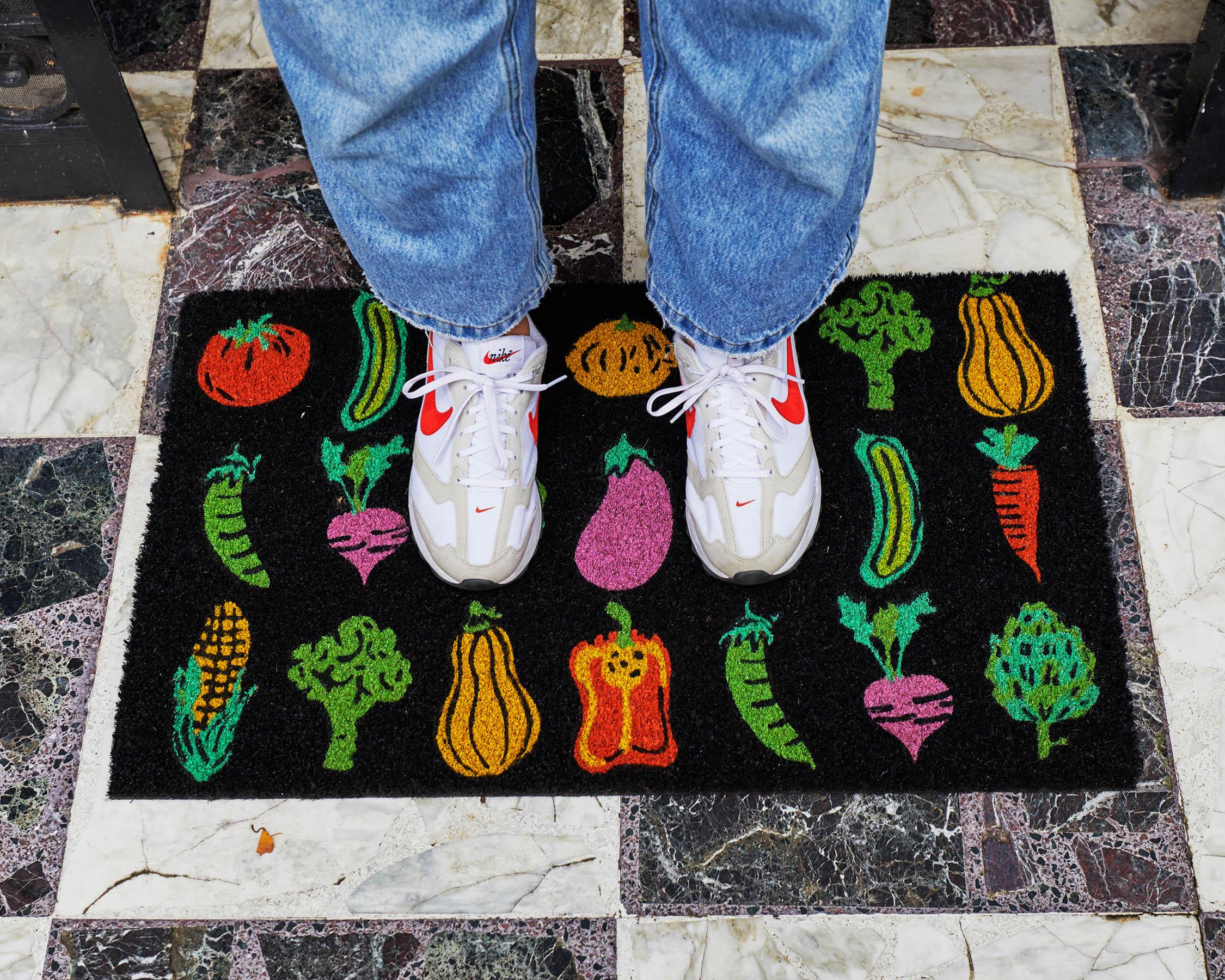 KIP & CO - COIR DOOR MAT - VEGIE PATCH