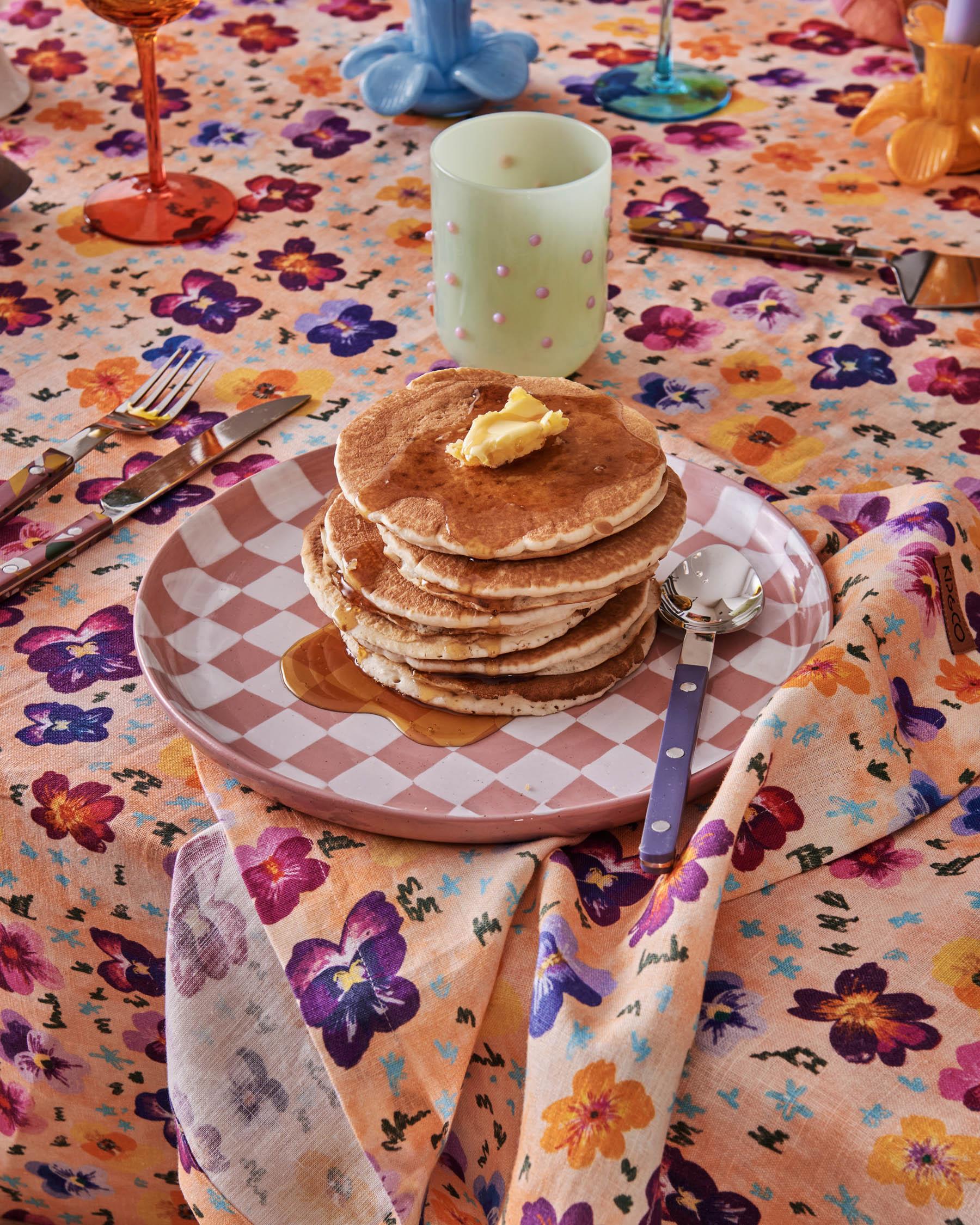 KIP & CO - LINEN 4P NAPKIN SET - PANSY