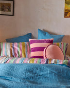 KIP & CO - VELVET PEA CUSHION - PLUM JAM