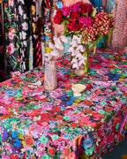 KIP & CO X ROMANCE WAS BORN - TABLECLOTH - FLOWER POWER PINK