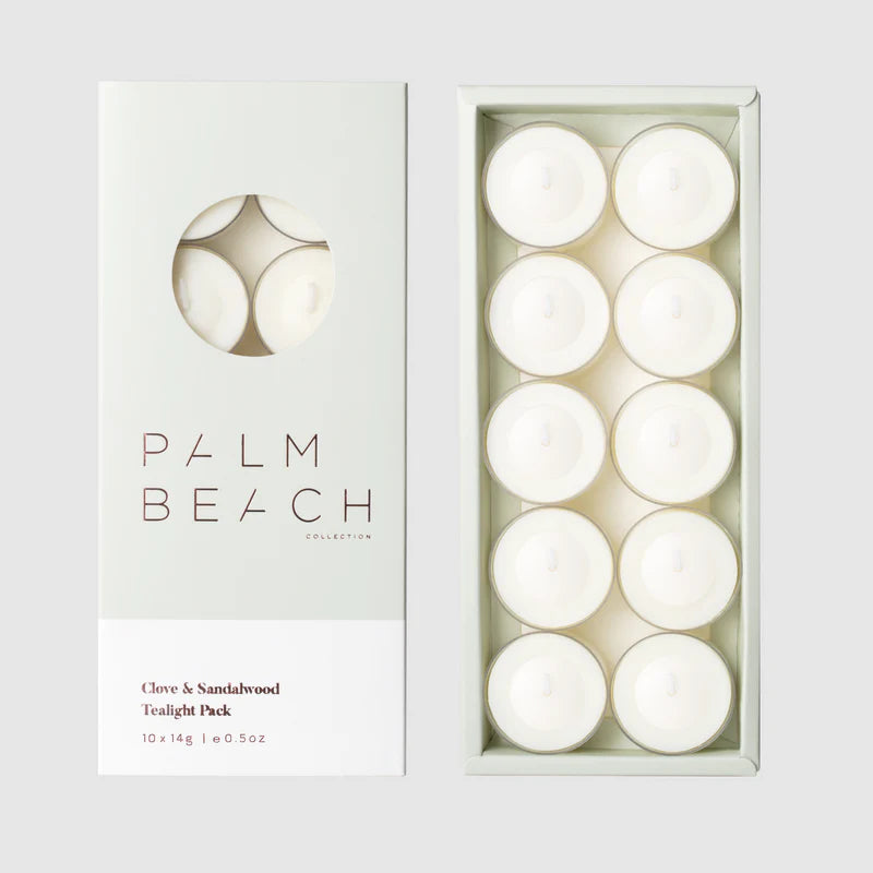 PALM BEACH COLLECTION - CLOVE & SANDALWOOD TEALIGHT PACK