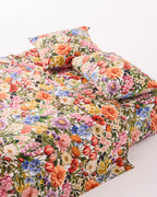 KIP & CO - ORGANIC COTTON KING QUILT COVER - COTTAGE GARDEN