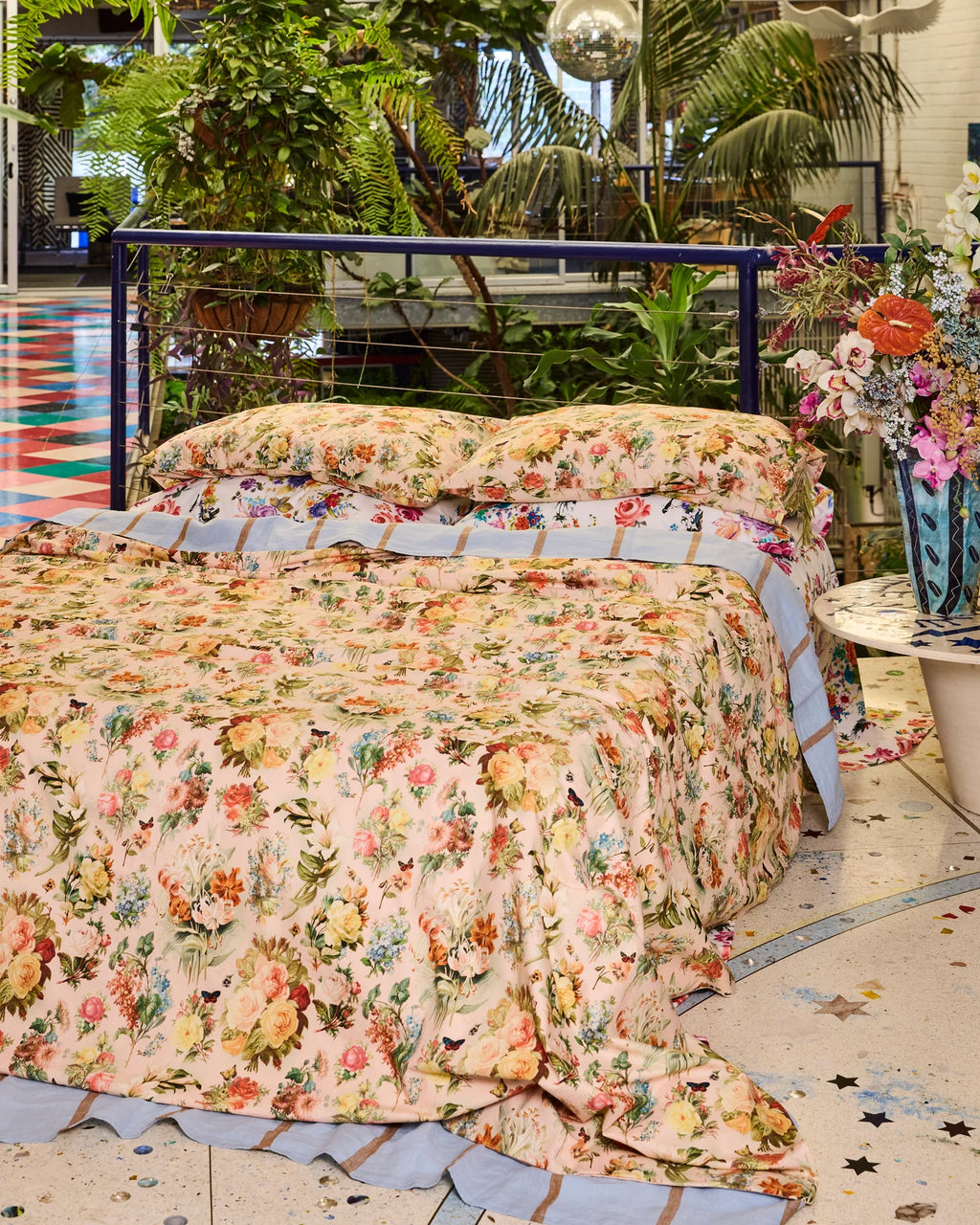 KIP & CO x ROMANCE WAS BORN - ORGANIC COTTON KING QUILT COVER - SECRET GARDEN (Copy)