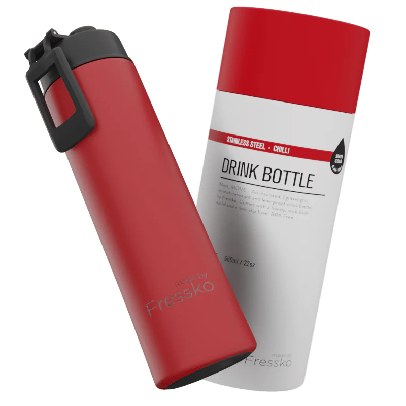 MADE BY FRESSKO - MOVE 660ML DRINK BOTTLE - CHILLI