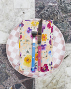 KIP & CO - LINEN 4P NAPKIN SET - PANSY