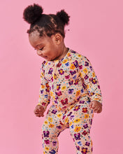 Load image into Gallery viewer, KIP &amp; CO - ORGANIC LONG SLEEVE ZIP ROMPER - PANSY
