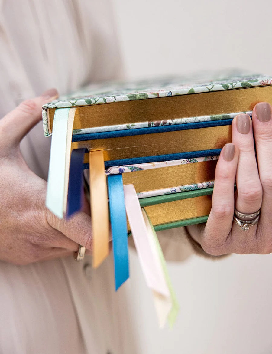 BESPOKE LETTERPRESS - LINEN BOUND JOURNAL - NAVY