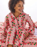 KIP & CO - ROSE LINK FLANNELETTE ADULT LONG SLEEVE SHIRT & PANT PYJAMA SET
