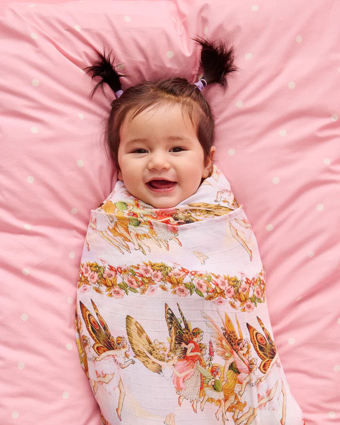KIP & CO X FAIRYLAND - FAIRY FRIENDS FOREVER BAMBOO SWADDLE