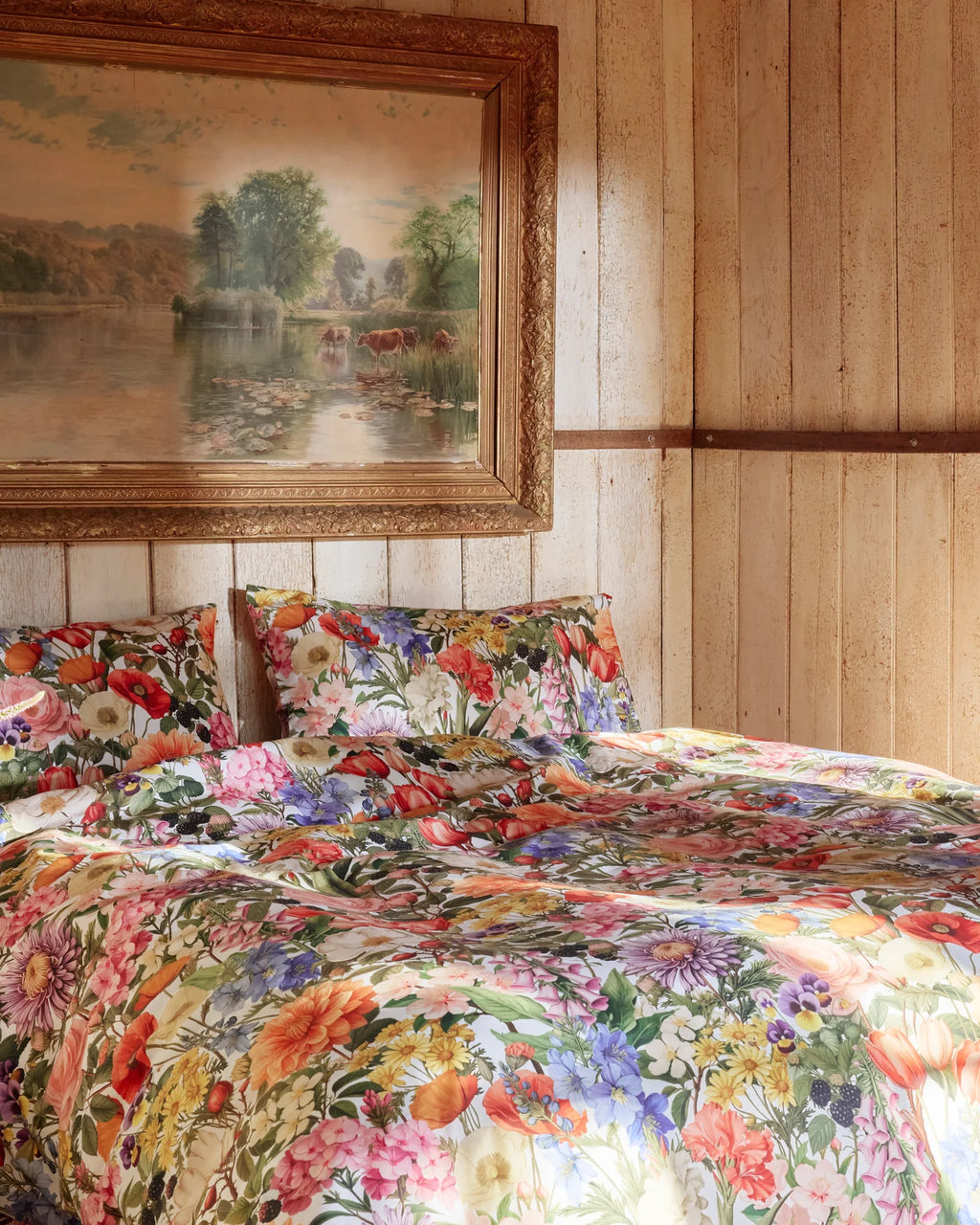 KIP & CO - ORGANIC COTTON KING QUILT COVER - COTTAGE GARDEN