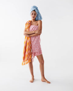 KIP & CO - PRINTED TERRY BATH TOWEL - HATCH