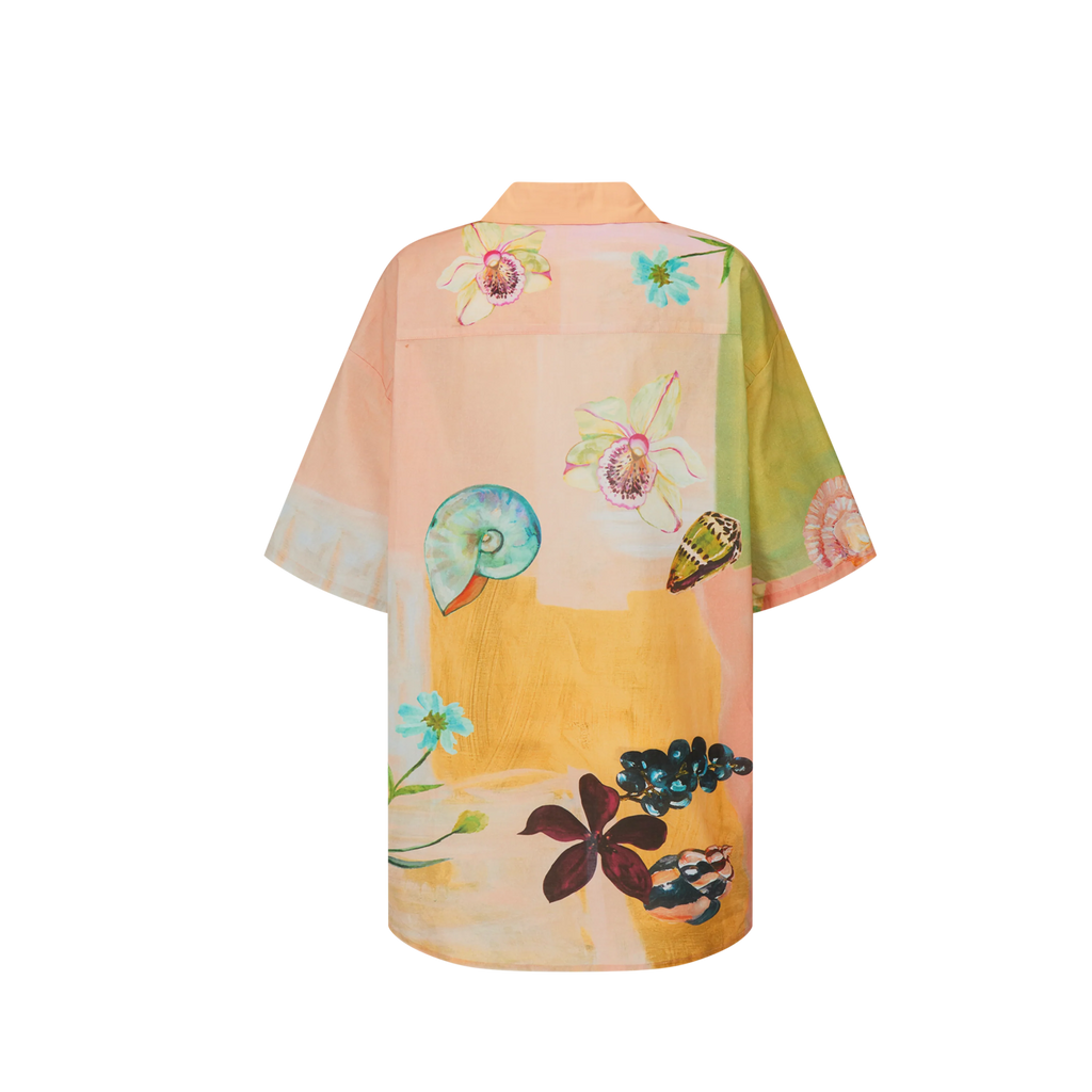 WANDERING FOLK - ANNIE EVERINGHAM OVER SWIM SHIRT - PASTEL SEA