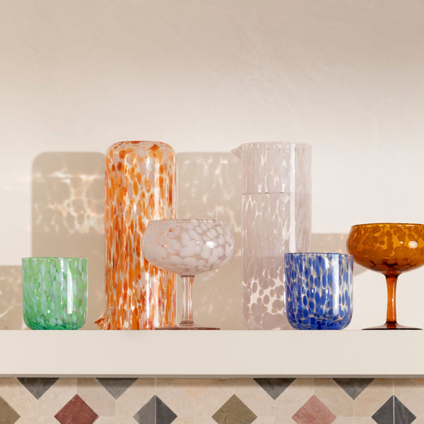 BONNIE & NEIL - DOTS COUPES (SET OF 2) - AMBER