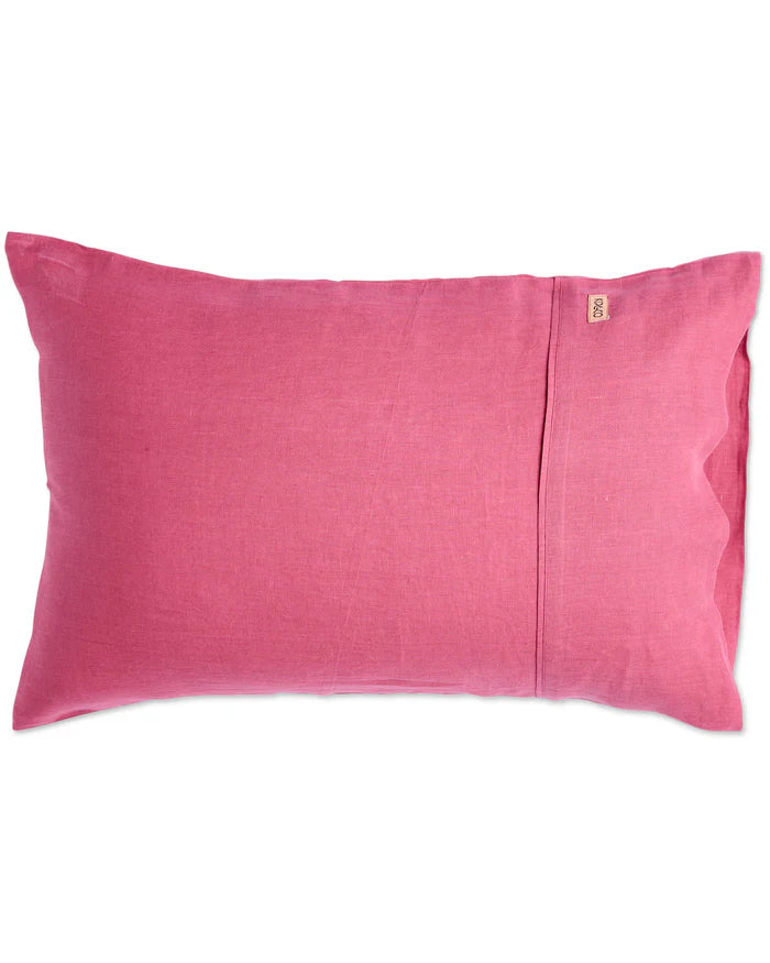 KIP & CO - BAROQUE ROSE LINEN STANDARD PILLOWCASE 2P SET