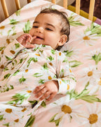 KIP & CO - ORGANIC COTTON LONG SLEEVE ZIP ROMPER - SWEET DAISY