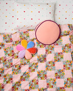 KIP & CO - VELVET PEA CUSHION - PLUM JAM