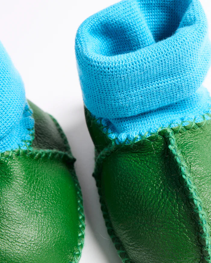 KIP & CO - BABY BOOTIES - GREEN
