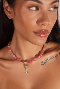 INDIGO & WOLFE - GOIA NECKLACE - ROSE