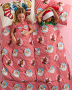 KIP & CO - FESTIVE FUR BABIES ORGANIC PILLOWCASE