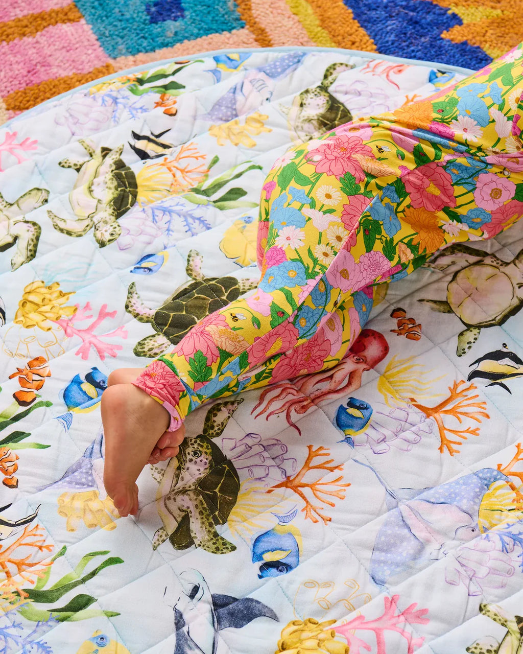 KIP & CO - REEF LIFE QUILTED BABY PLAY MAT