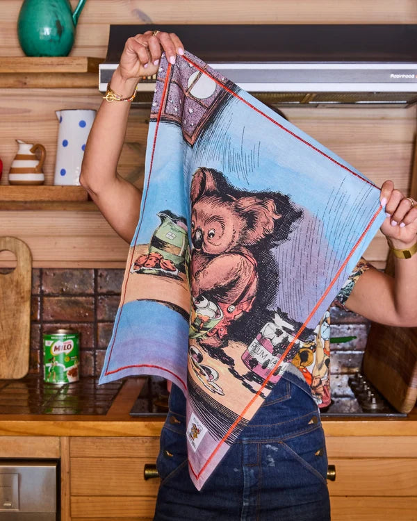KIP & CO X BLINKY BILL - TEA TOWEL - LATE NIGHT SNACK