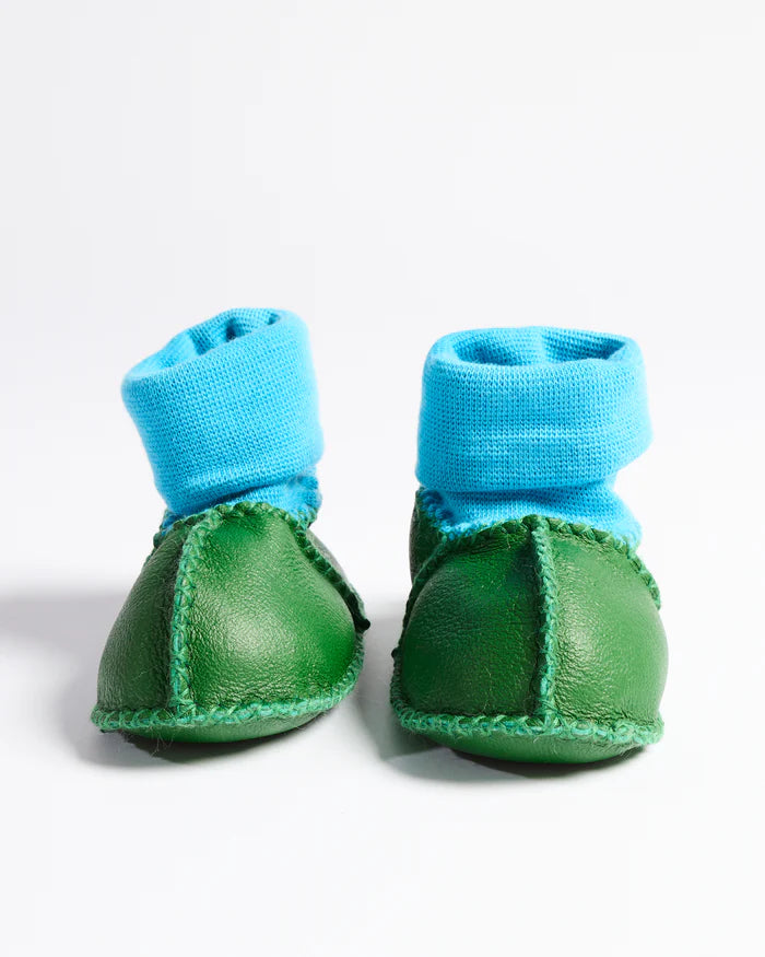 KIP & CO - BABY BOOTIES - GREEN