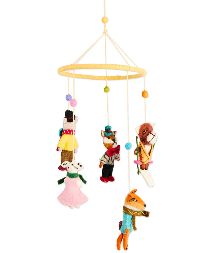 KIP & CO - SNOW FUN FELTED WOOL MOBILE