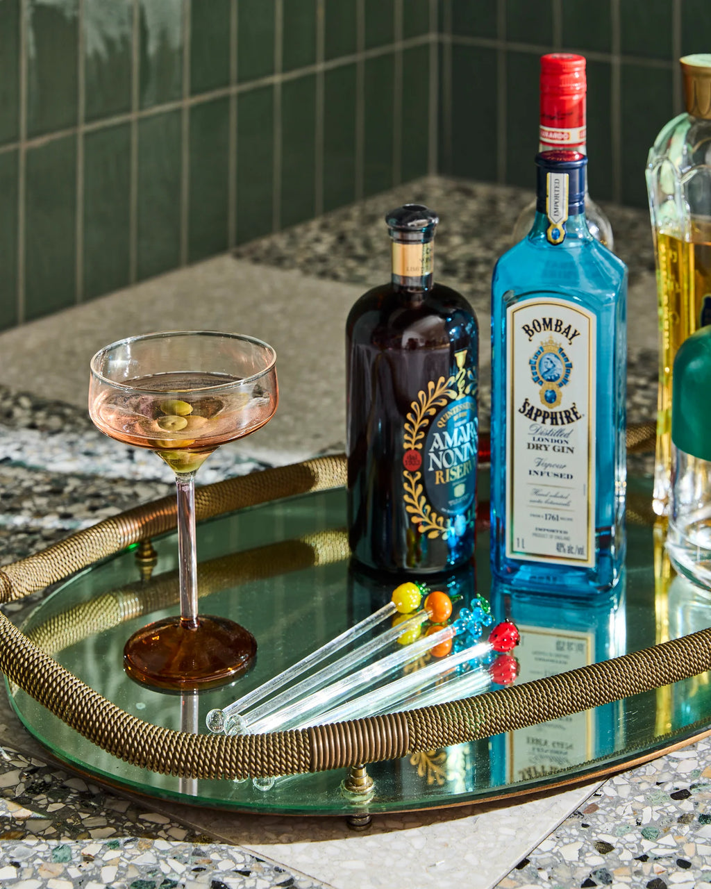 KIP & CO - SWIZZLE STICKS 4P SET - TUTTI FRUTTI