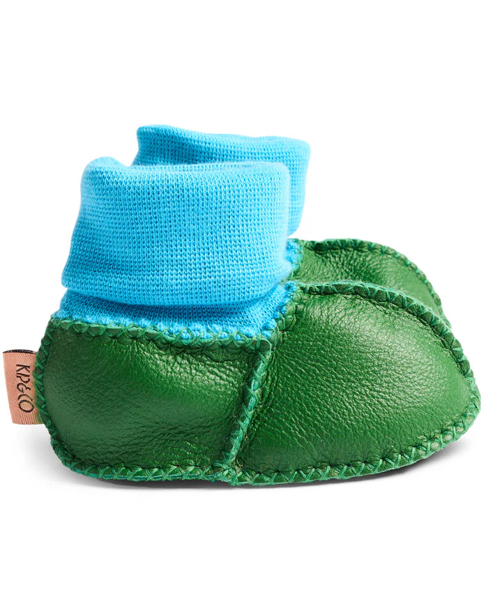 KIP & CO - BABY BOOTIES - GREEN