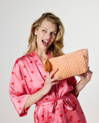 KIP & CO - VELVET TOILETRY PURSE - MELON