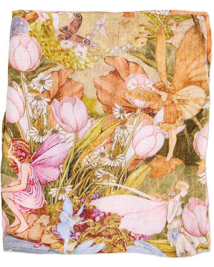 KIP & CO X FAIRYLAND - FAIRY GARDEN BAMBOO SWADDLE