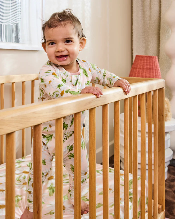 KIP & CO - ORGANIC COTTON LONG SLEEVE ZIP ROMPER - SWEET DAISY