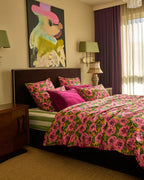 KIP & CO - GOLDEN PEONY ORGANIC COTTON QUILT COVER