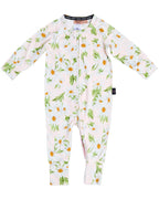 KIP & CO - ORGANIC COTTON LONG SLEEVE ZIP ROMPER - SWEET DAISY