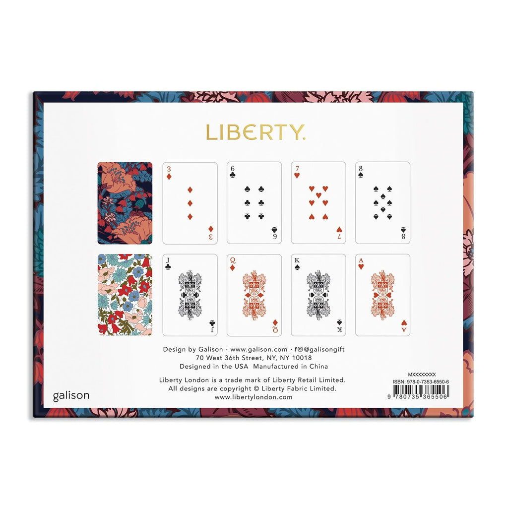 LIBERTY FLORAL PLAYING CARD SET