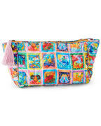 KIP & CO - QUILTED COTTON TOILETRY BAG - ZODIAC