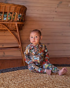 KIP & CO X BLINKY BILL - ORGANIC LONG SLEEVE ZIP ROMPER - BLINKY BILL AND FRIENDS