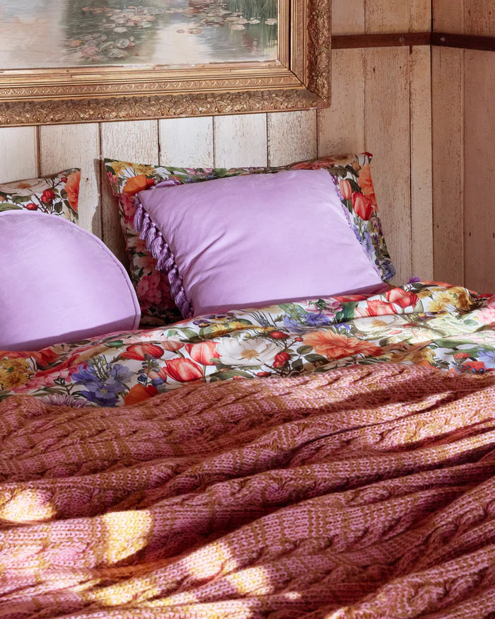 KIP & CO - ORGANIC COTTON FITTED SHEET - COTTAGE GARDEN