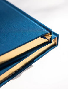 BESPOKE LETTERPRESS - LINEN BOUND JOURNAL - NAVY