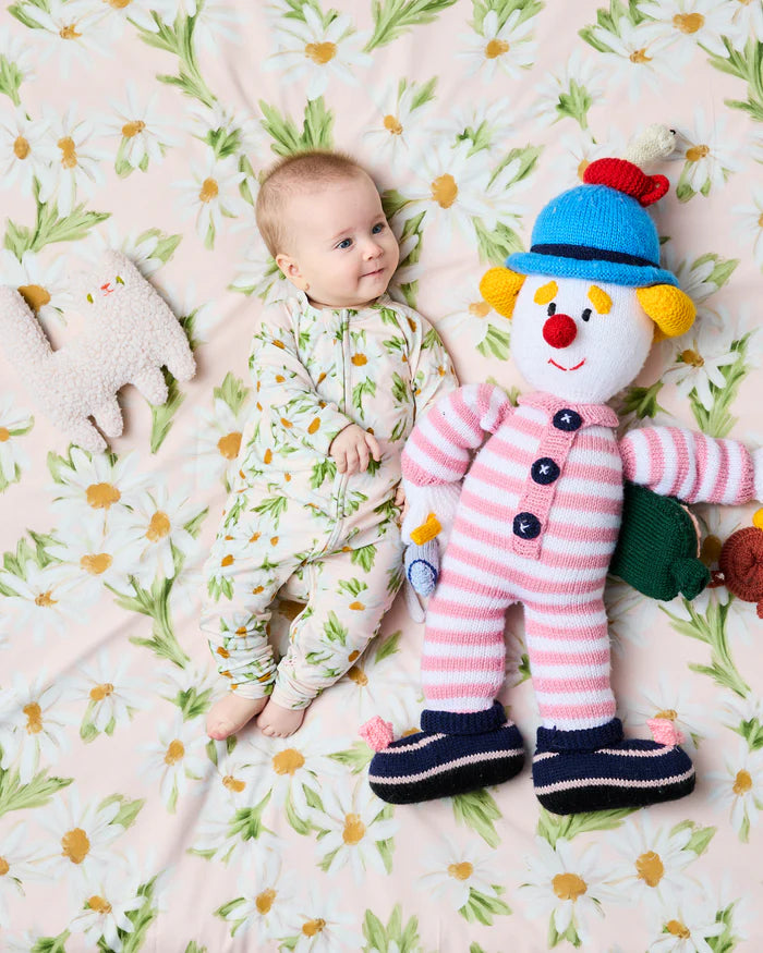 KIP & CO - ORGANIC COTTON LONG SLEEVE ZIP ROMPER - SWEET DAISY