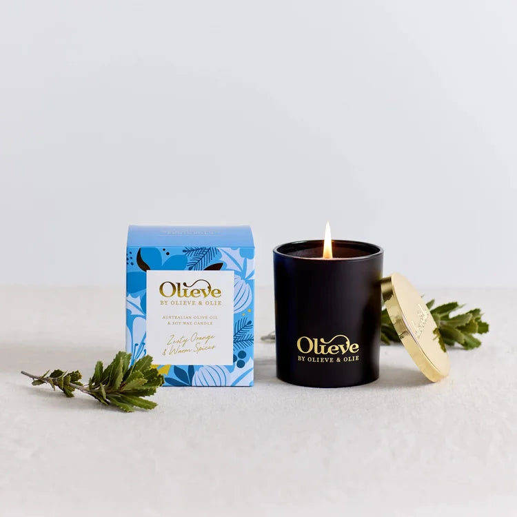 OLIEVE & OLIE - CHRISTMAS CANDLE - ZESTY ORANGE & WARM SPICES
