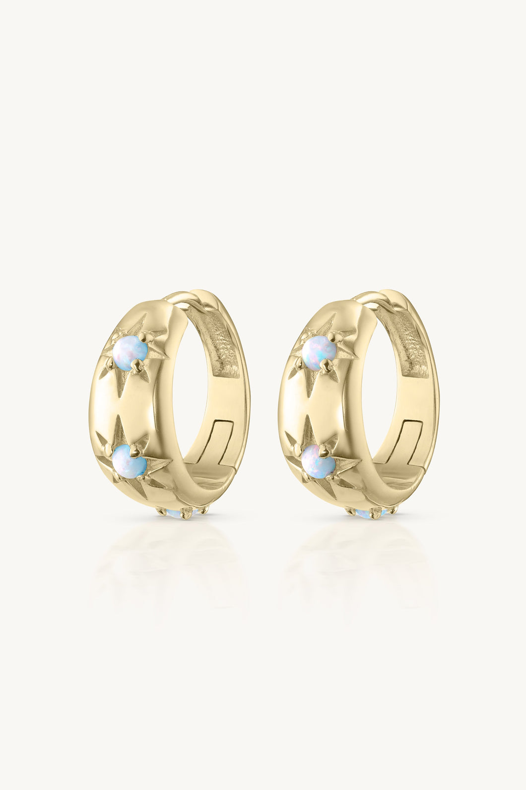 TONIMAY - ALINA OPAL GOLD HOOPS