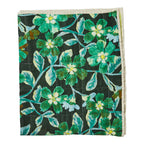 BONNIE & NEIL - COSMOS GREEN / CORNFLOWER GREEN QUILTED THROW