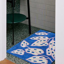 Load image into Gallery viewer, BONNIE &amp; NEIL - BATH MAT - SPOTTED BEGONIA BLUE
