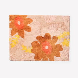 BONNIE & NEIL - BATH MAT - SUNSET FLORAL PINK