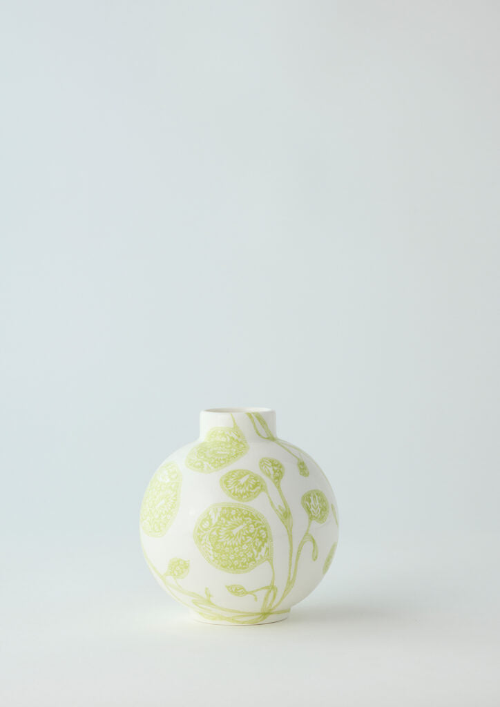 ANGUS & CELESTE - BULB VASE - GREEN NASTURTIUM