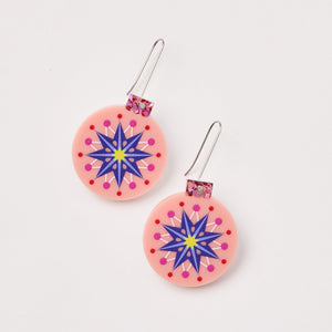 MARTHA JEAN - BAUBLE EARRINGS - PINK