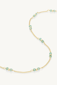 TONIMAY - BEADED APATITE GOLD NECKLACE